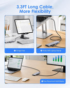 LENTION, CB-TP-C36pHCR-1M-GRY, hub USB 3.0