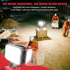 Luz de trabajo LED compatible con batería Milwaukee 18V, 150W 15000LM