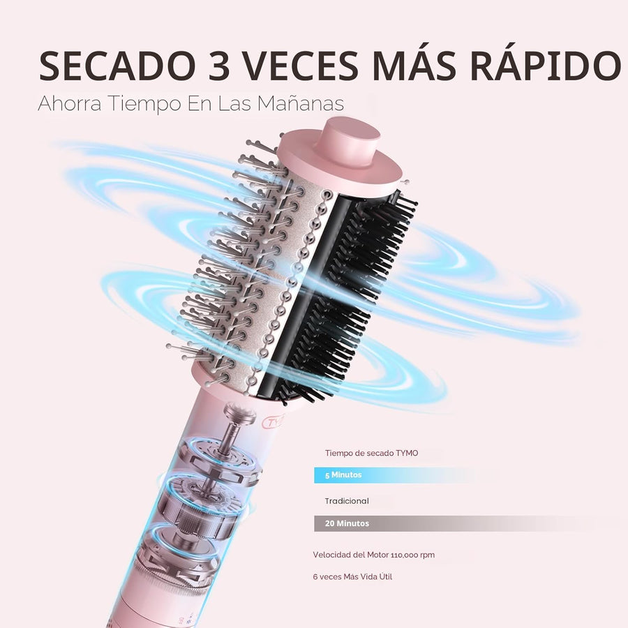 TYMO Cepillo secador de pelo 4.0, ligero 3 veces más rápido, cepill...