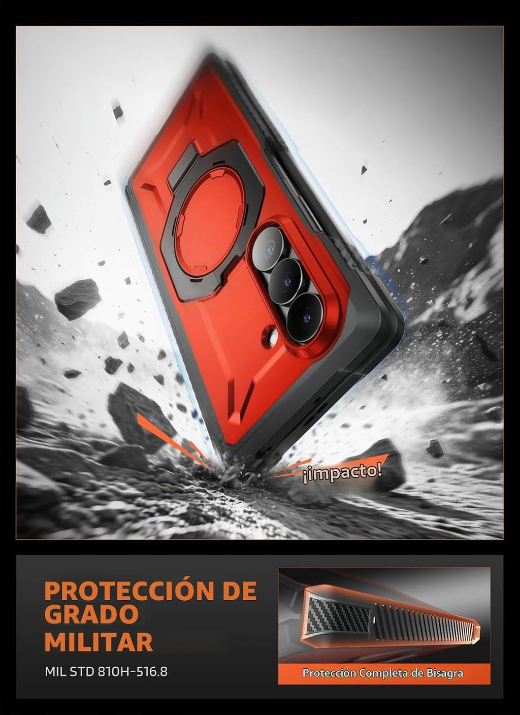 SUPCASE Funda para Galaxy Z Fold 8 Ultra, pantalla de vidrio y privacidad