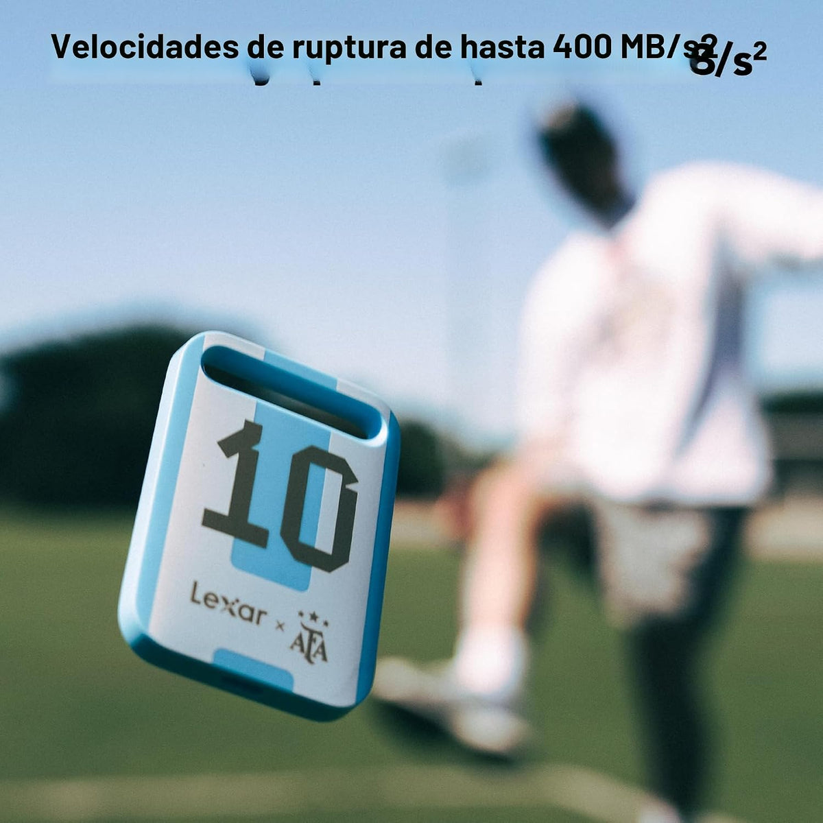 Lexar SSD portátil Air SL260 de 512 GB, edición AFA, campeonato mun...