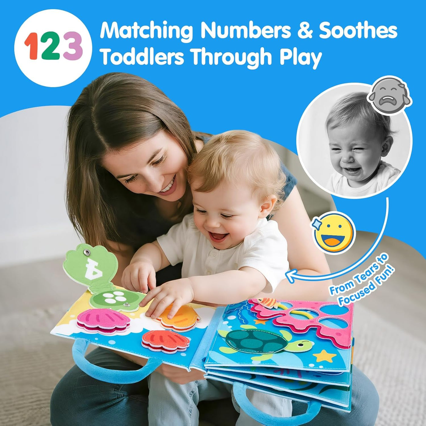 hahaland Libro de actividades sensoriales Montessori para