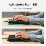 Nulea Teclado ergonómico dividido, teclado de escritura natural con...