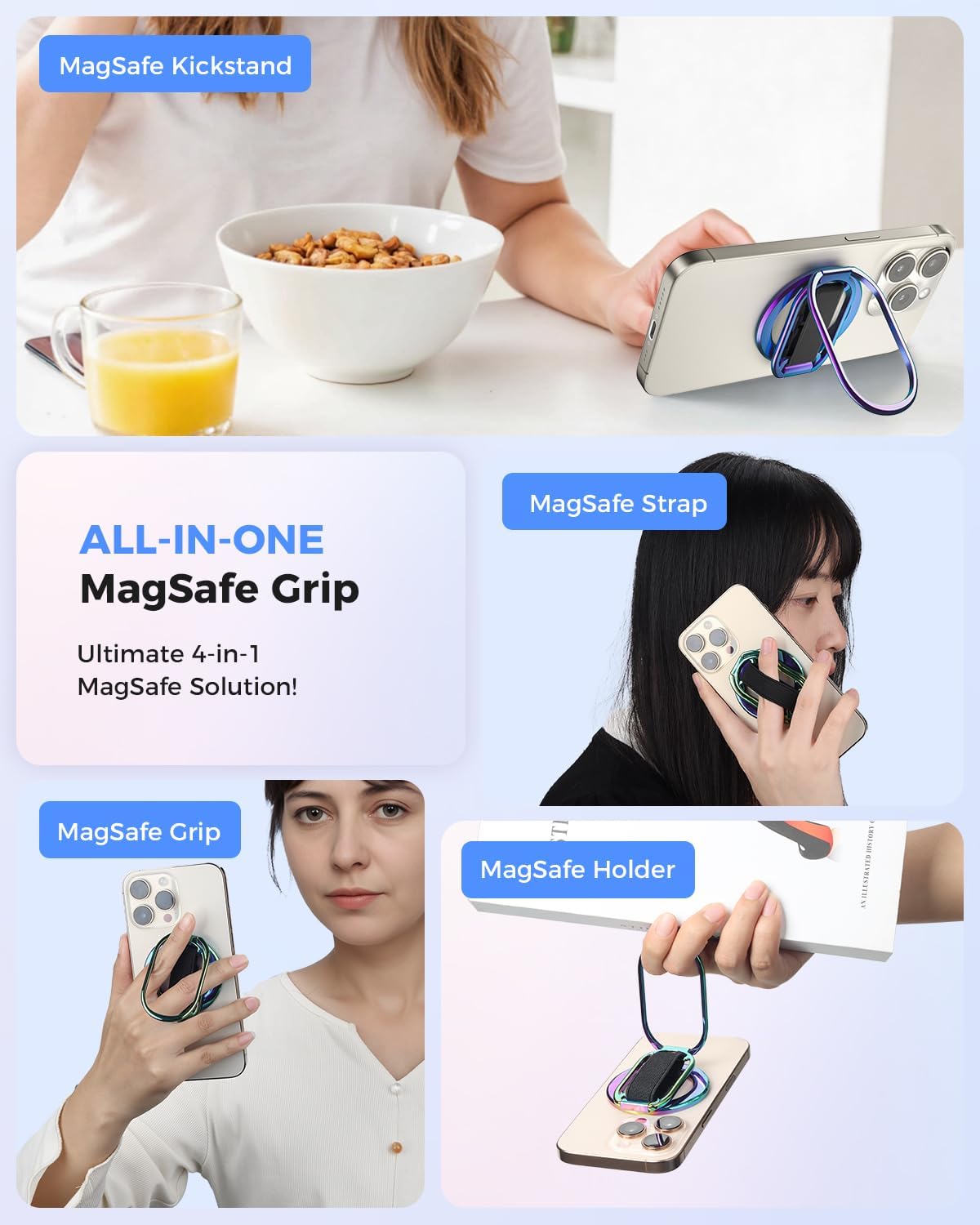 SUPERONE Soporte magnético para teléfono MagSafe