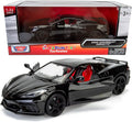 Motormax 2020 Chevrolet Corvette C8 Stingray 1:24 Diecast Black All Star Toys Exclusivo