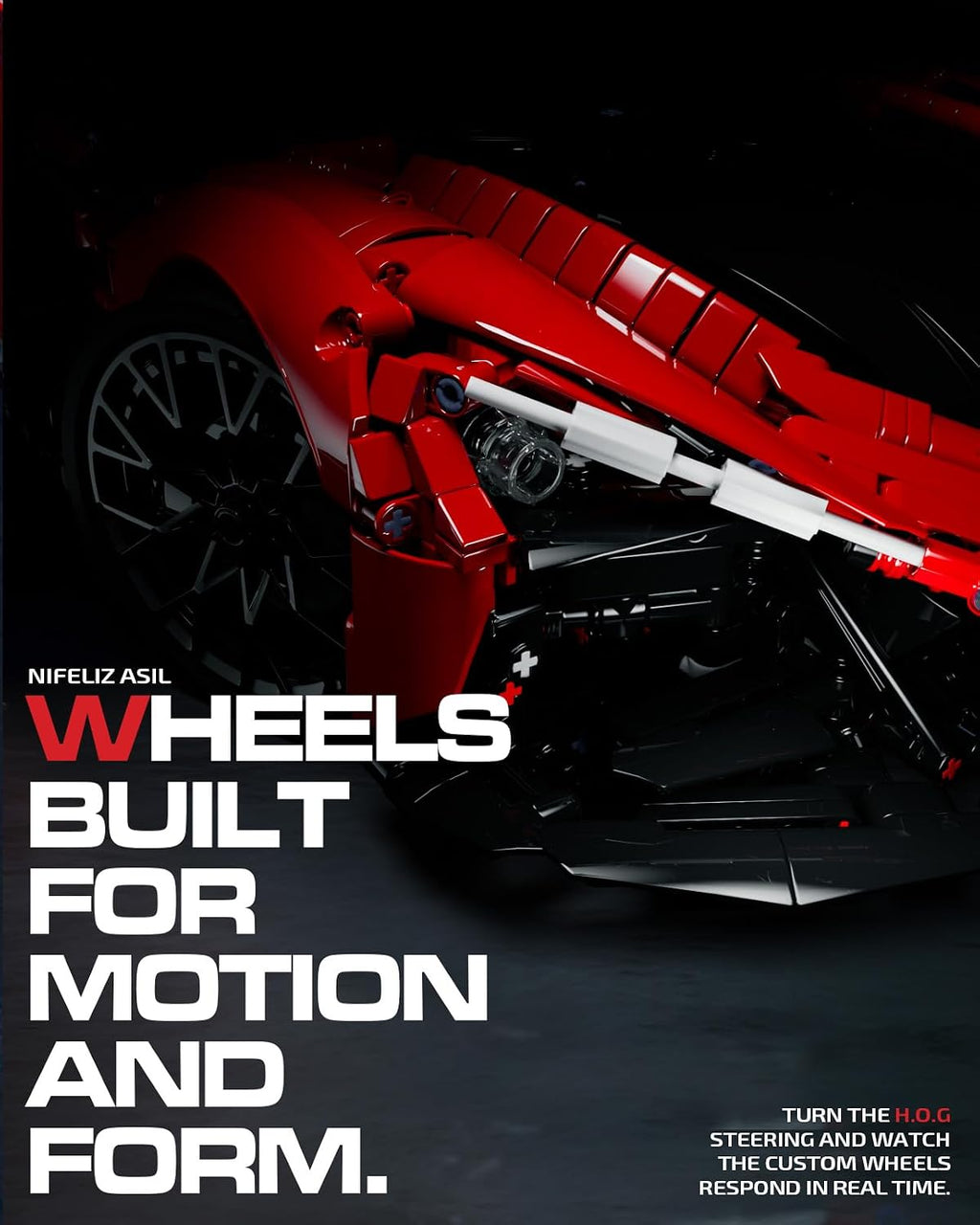 Nifeliz ASIL Juego de Construcción de Auto Deportivo, Escala 1:8 Juego de Modelo de Auto Coleccionable Avanzado para Adultos, Regalo de Exhibición para Fanáticos de las Carreras (4099 PIEZAS, NF10293)