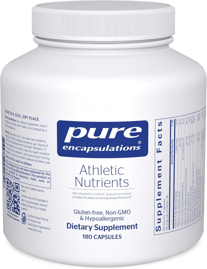 Pure Encapsulations Athletic Nutrients | Complejo multivitamínico\/...
