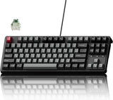 Keychron Teclado mecánico con cable C3 HE TKL (80% de diseño), inte...