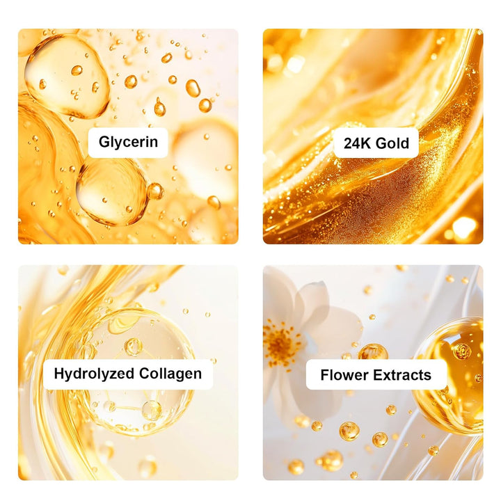 Adofect Paquete de 15 mascarillas faciales de colágeno de cristal d...