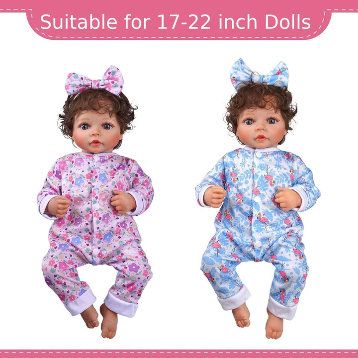 BABESIDE Ropa de muñeca Reborn para muñecas de 17 a 22 pulgadas, 5...