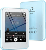 Reproductor MP3 azul claro con Bluetooth 5.3, pantalla táctil de 32...