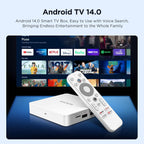 KP1 Android TV Box Google Certified 4K Streaming Device 2GB RAM 16GB ROM con búsqueda por voz, Chromecast integrado Dolby Audio WiFi5 Bluetooth 5.0, entretenimiento en el hogar inteligente