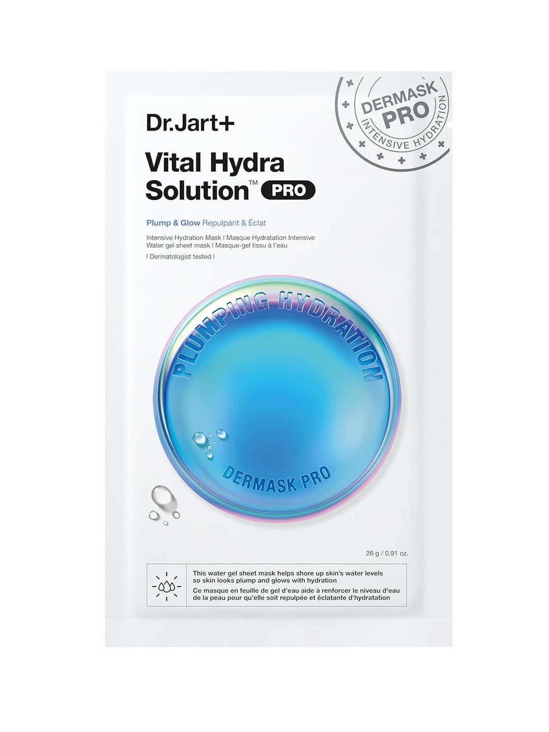 Dr.Jart+ Dermask Vital Hydra Solution Glow Mascarilla facial corean...
