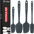 UpGood Juego de espátulas de silicona de 600 °F – Antiadherentes de alta resistencia al calor, espátulas de cocina pequeñas y grandes – Utensilios de cocina flexibles sin BPA de grado profesional –