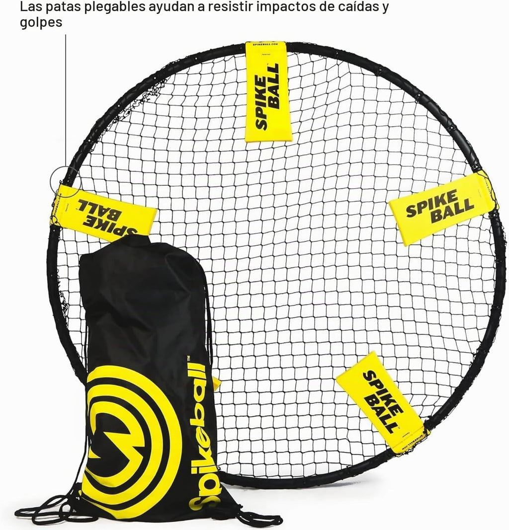 Spikeball 3 Ball Juego Original de Red Redonda - Incluye 3 Pelotas, Red y Bolsa