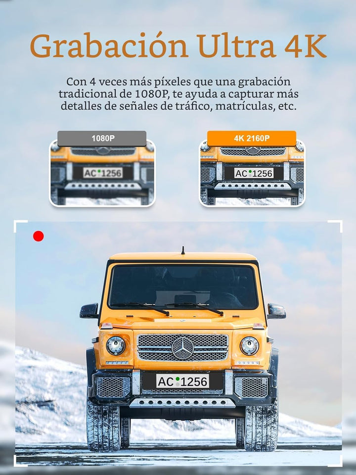 ARIFAYZ Cámara de tablero frontal y trasera 4K1080P