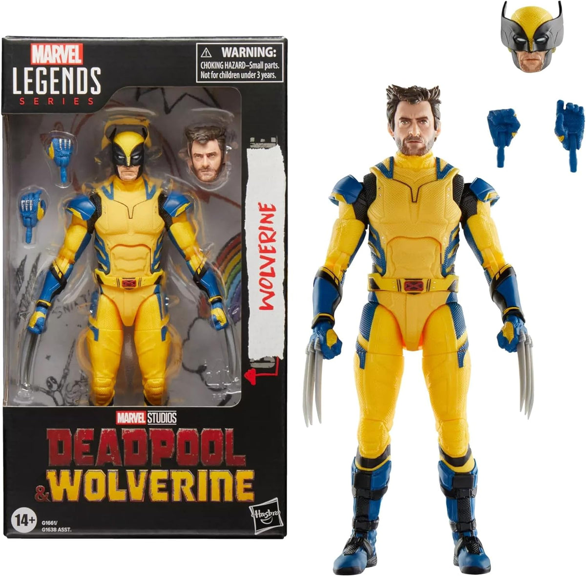 Serie de leyendas de Marvel: Figura de acción coleccionable de 6 pulgadas de Wolverine, Moderno