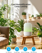 GoveeLife Humidificadores inteligentes para dormitorio, humidificador de