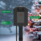 Tira de alimentación para exteriores resistente a la intemperie, cable de extensión de 25 pies con estaca, 6 tomas de tierra para decoraciones de Halloween y Navidad, 15A/1875W
