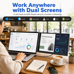 Extensor de pantalla para laptop, monitor portátil ultraportátil y...