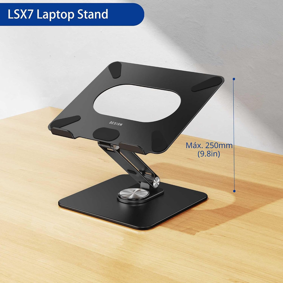 BESIGN LSX7 - Soporte para laptop con base giratoria de 360 grados,...
