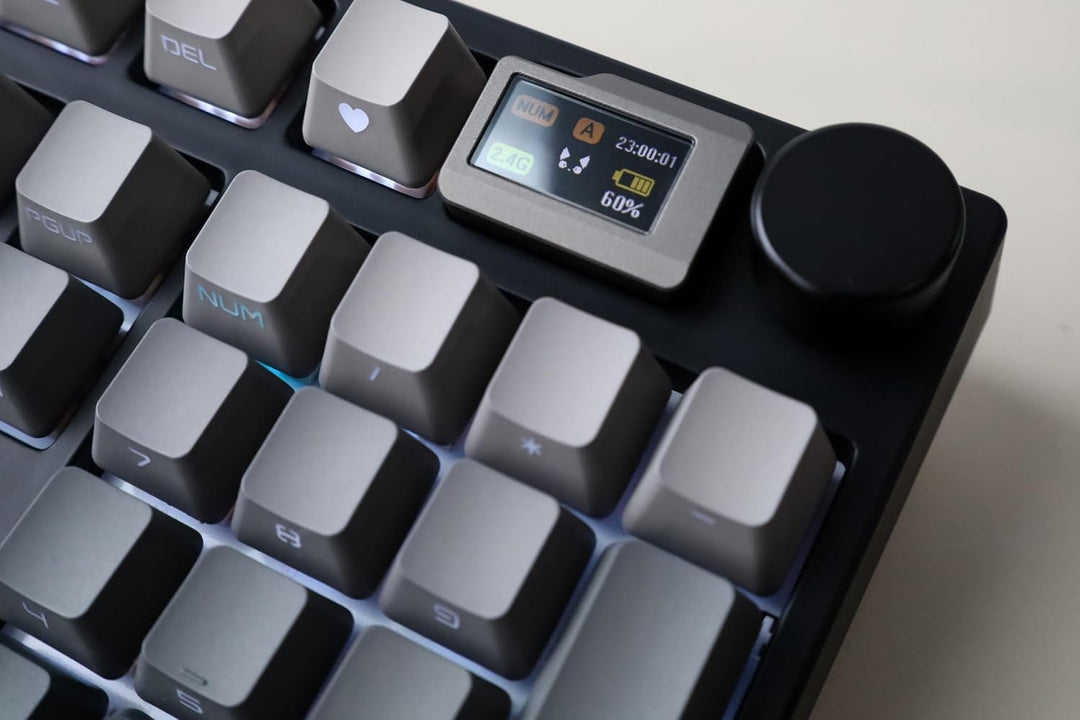 NJ98 Teclado mecánico inalámbrico personalizado con perilla de pant...
