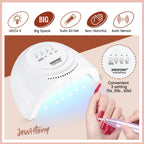 Jewhiteny Kit de extensión de uñas de polygel de 14 piezas con máqu...