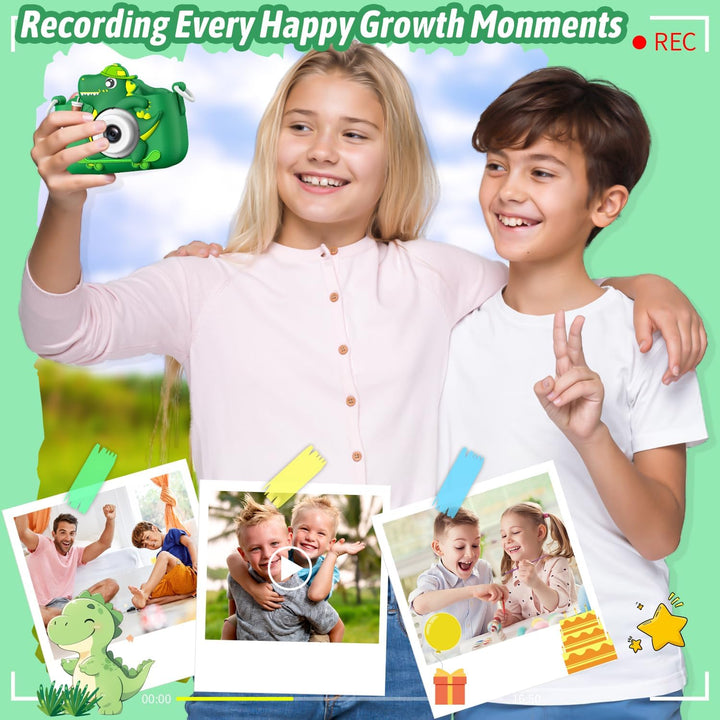 Dwfit Cámara de selfie mejorada para niños, regalos de cumpleaños d...