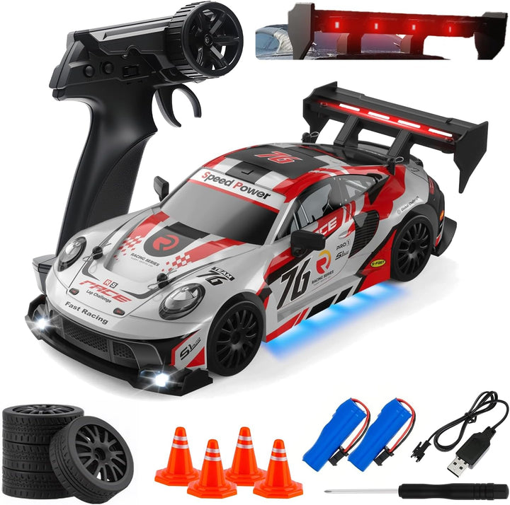 Coche de deriva a control remoto a escala 1:24 para niños, 2.4 GHz,...