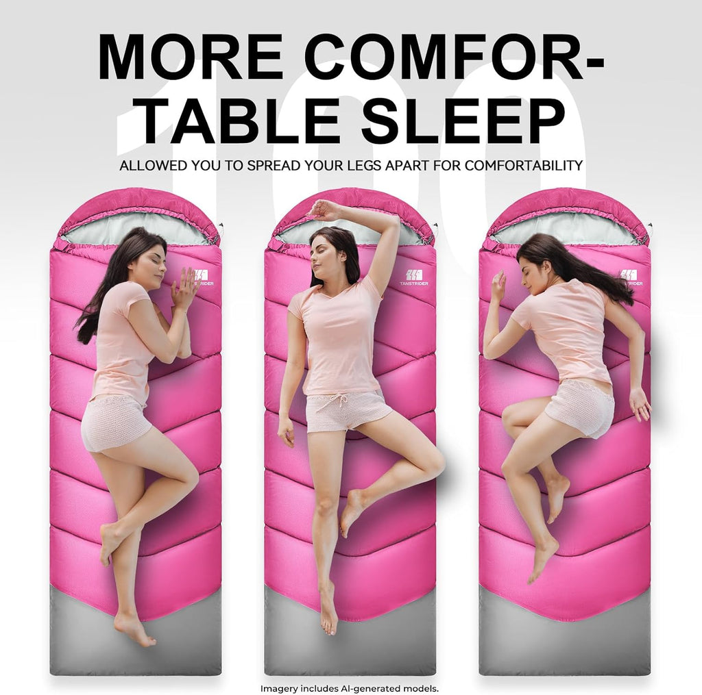 Sacos de dormir para adultos y niños de 4 estaciones para