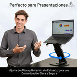 ErgoLith Soporte para computadora portátil 3 en 1 para escritorio,...