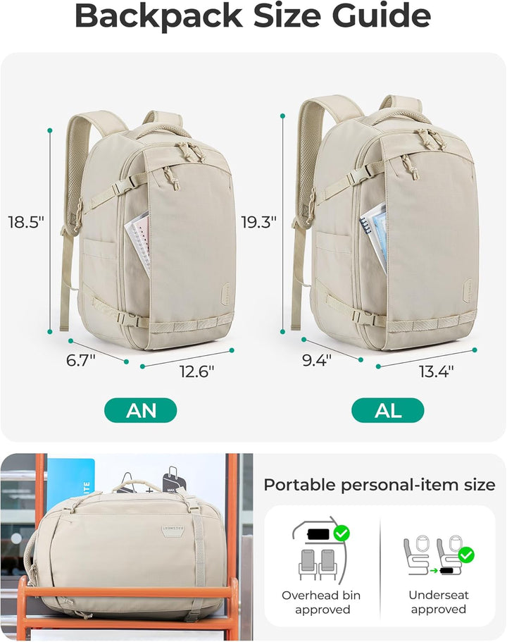 BAGSMART Mochila de viaje de mano, mochila de viaje grande de 17.3...
