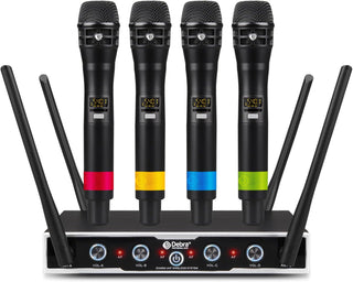 D Debra Sistema de Micrófono Inalámbrico Audio Pro DU4004 UHF 4 * 1...