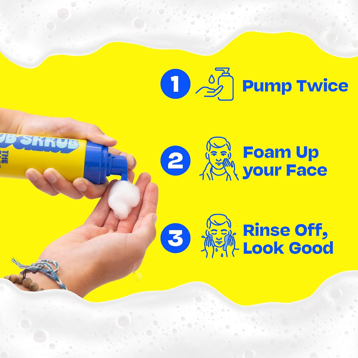 JB SKRUB The Face Wash - Limpiador facial suave para niños, adolesc...