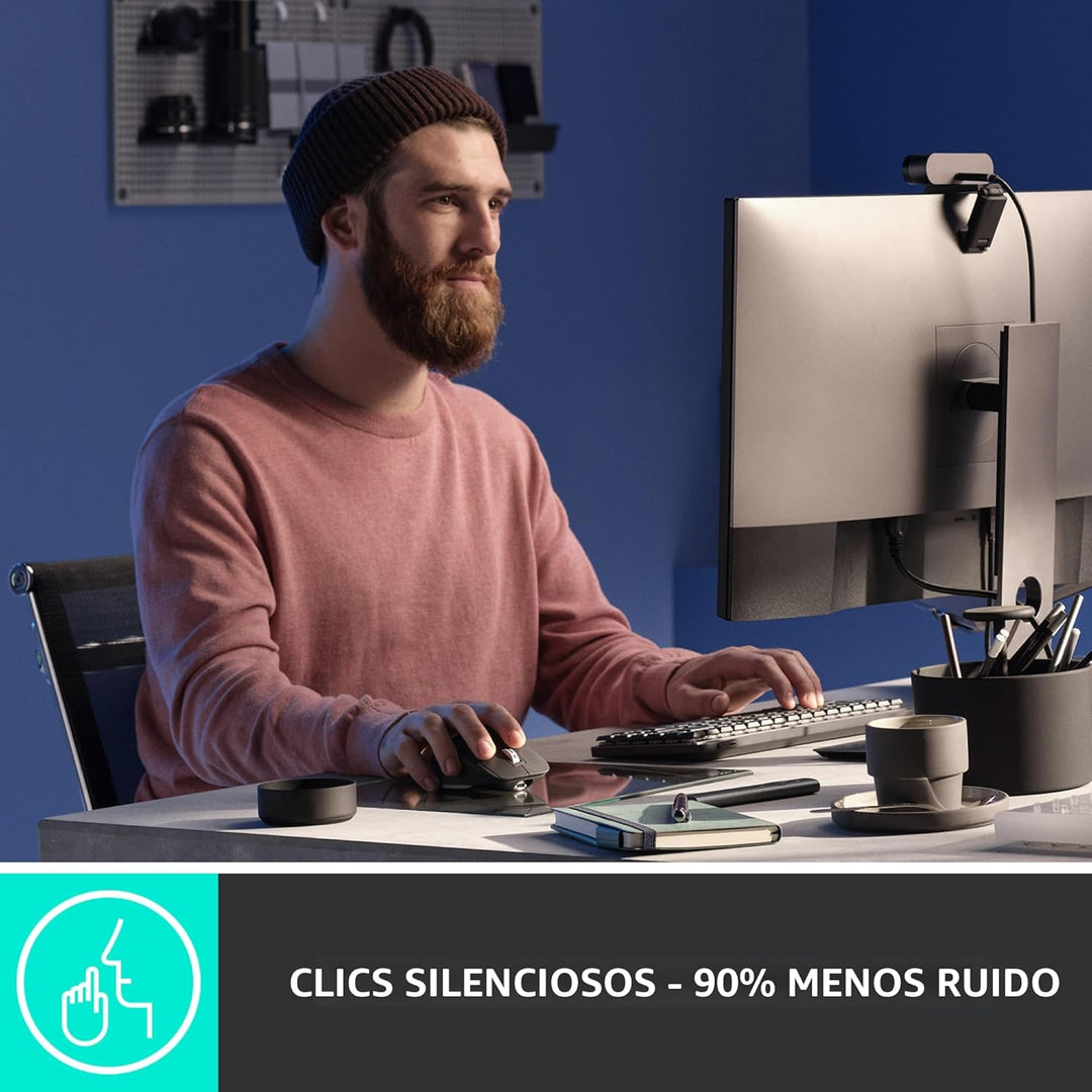 Logitech MX Master 3S Ratón Inalámbrico Edición Estándar con Recept...