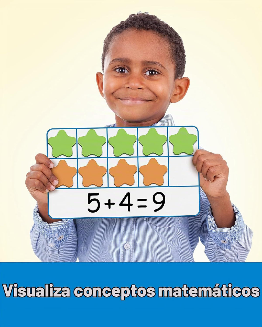 Coogam Conjunto Magnético de Marco de Diez, Juegos de Conteo de Números EVA Manipulativos Matemáticos, Juguete Educativo Montessori, Regalo para Niños de Jardín de Infantes y Aula de 3, 4, 5 Años