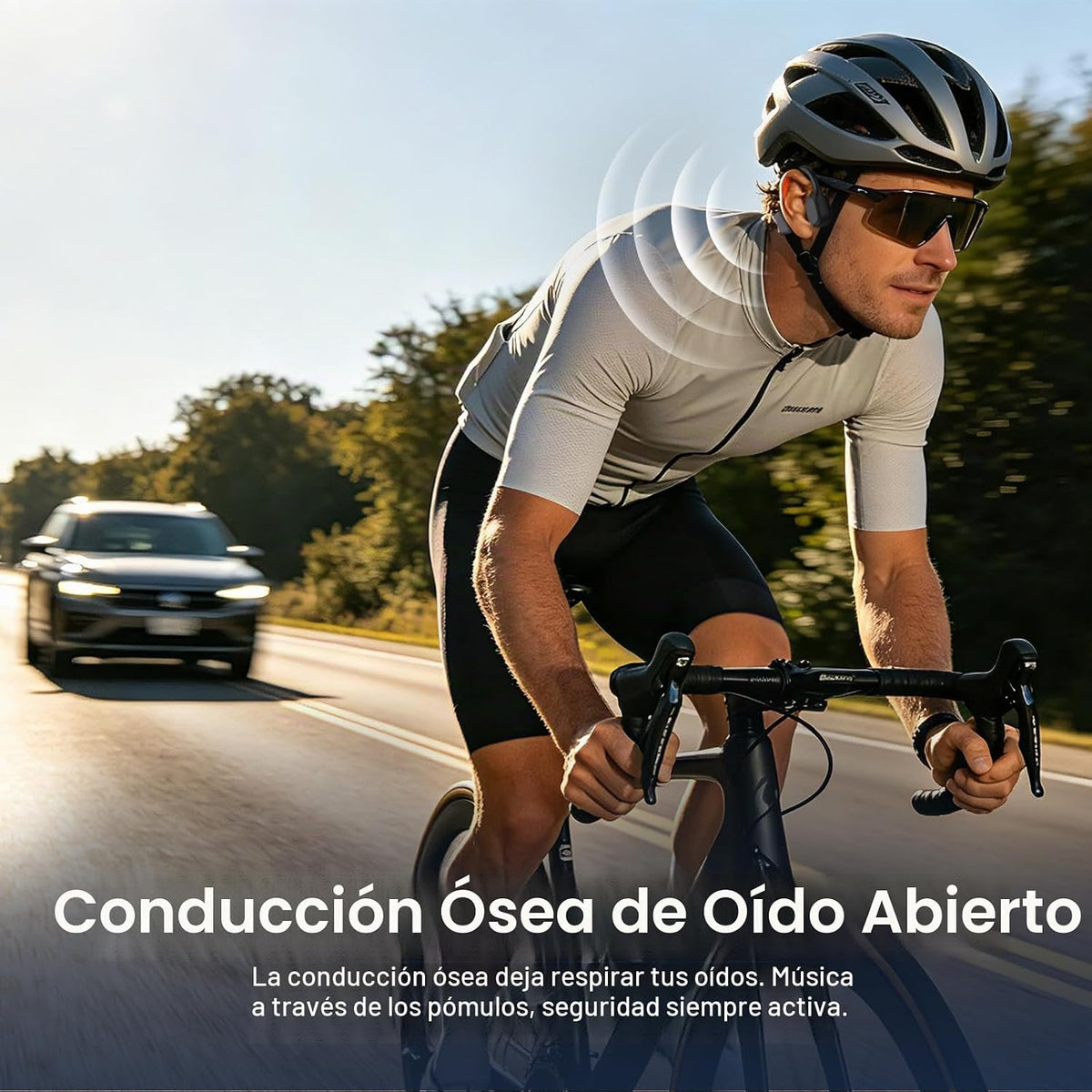 Auriculares de conducción ósea Bluetooth 6.0, impermeable IP67