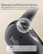 SHOKZ OpenFit 2 auriculares de oreja abierta, auriculares Bluetooth