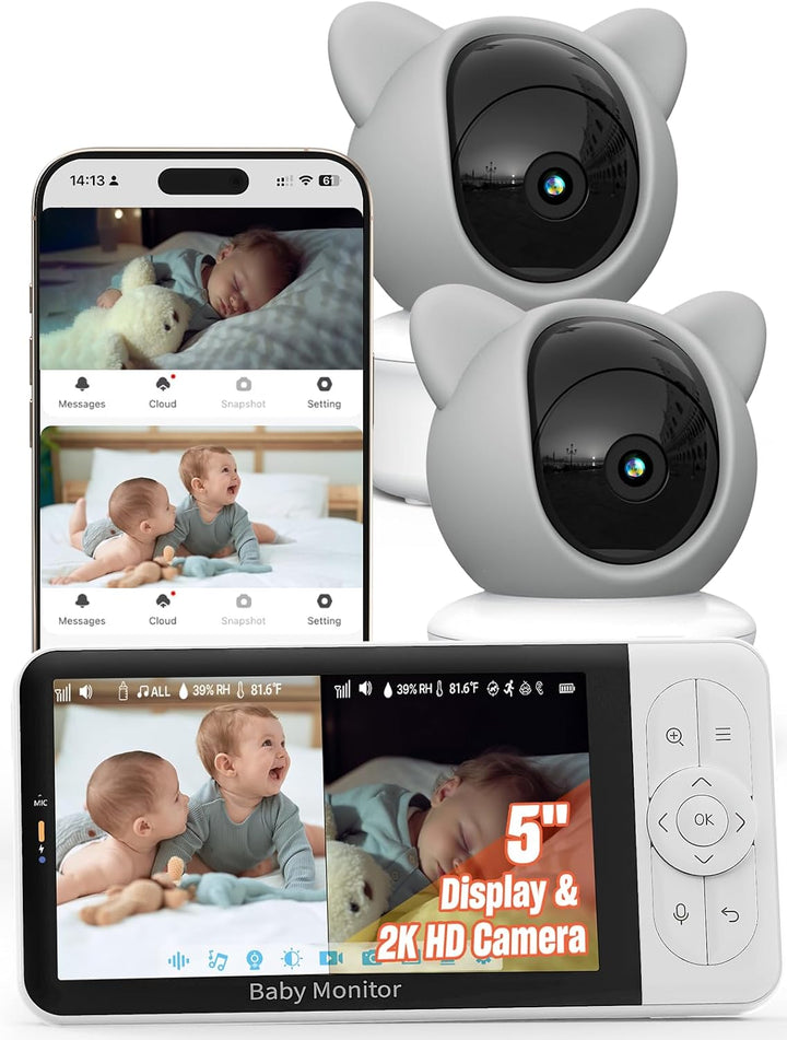 iFamily Monitor de bebé WiFi con aplicación \u2013 Monitor de bebé...