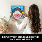 Juego de microbloques de construcción de diseño de animales de tiburón 3D, decoración única de pared para el hogar o exhibición de mesa, no compatible con Lego, juguete de regalo ideal para adultos y niños y niñas de 14 años en adelante (1644 piezas)