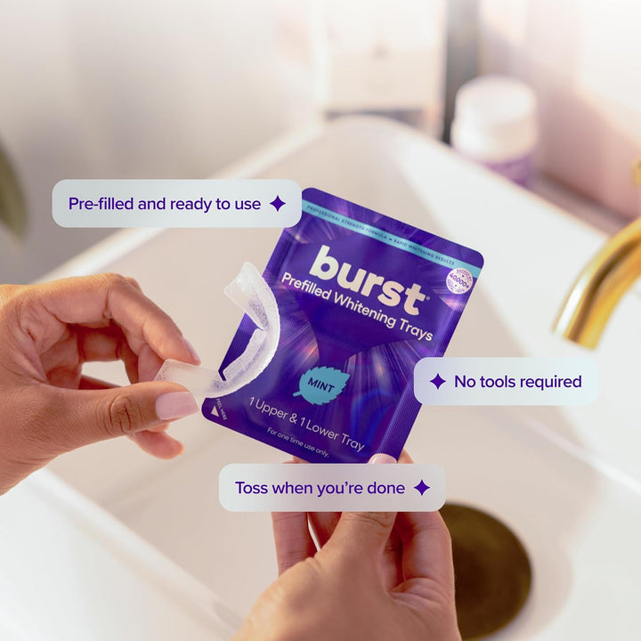 BURST Bandejas Blanqueadoras de Dientes Prellenadas (6 Bandejas\/3...