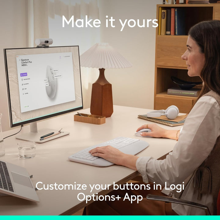 Logitech Signature Comfort Plus M850 L - Ratón inalámbrico Bluetoot...