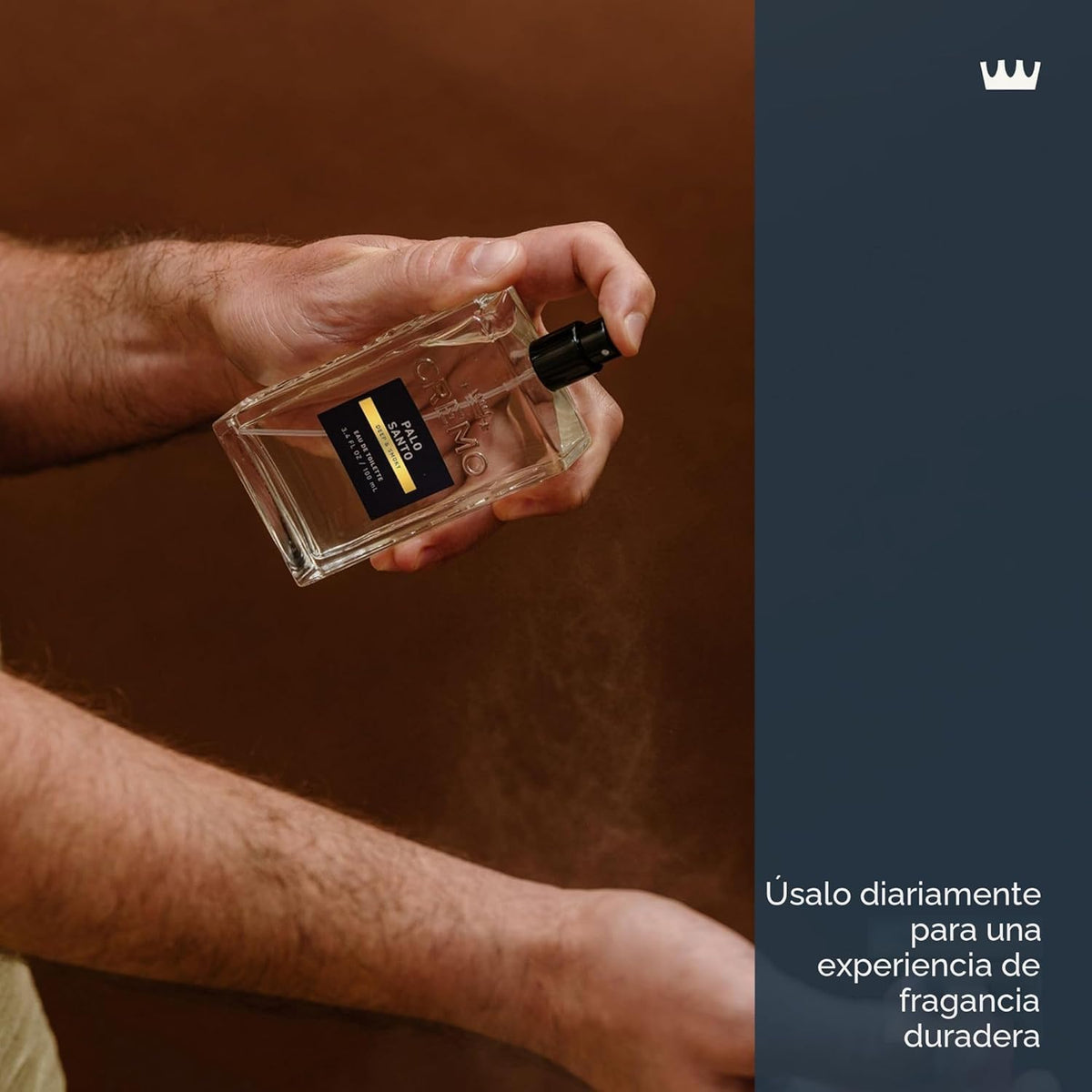 Cremo Cologne For Men - Palo Santo - Espray de colonia para hombre,...