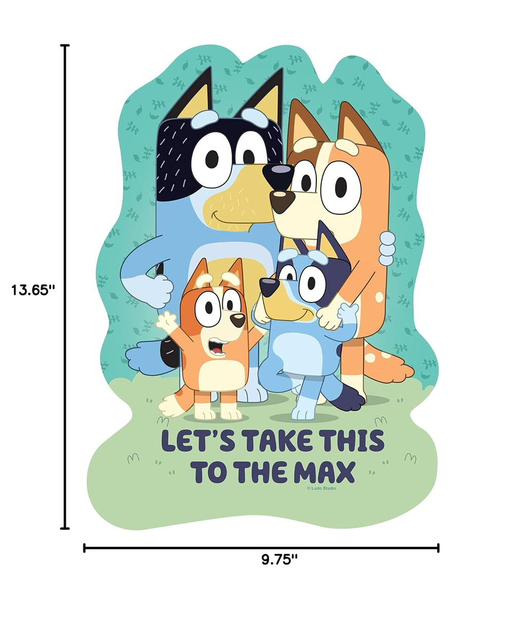 Ravensburger Bluey Toys - 4 rompecabezas de formas grandes (10, 12, 14, 16 piezas) a partir de 3 años - Regalos para niños