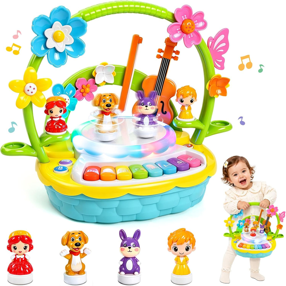 Juguetes para niñas de 2 años, juguete musical para niños pequeños con