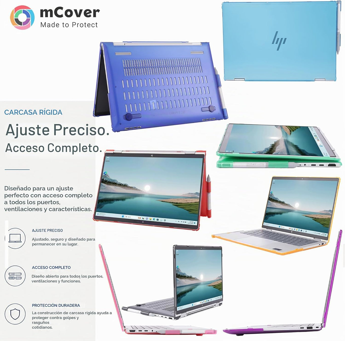 Funda mCover Solo Compatible con Laptop Windows HP Elite x360 1040...