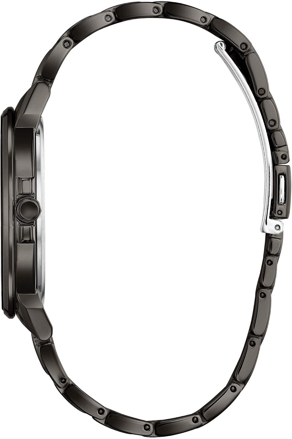 Citizen Reloj Eco-Drive Modern Axiom para hombre en acero inoxidable gris, esfera negra (Modelo: BJ6517-52E)