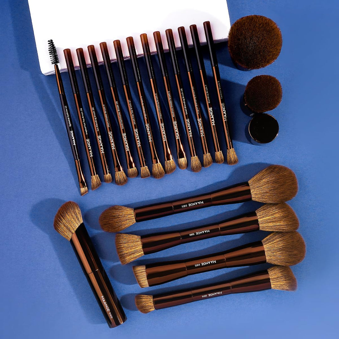 MAANGE 20 piezas Juego de brochas de maquillaje para base, brocha k...