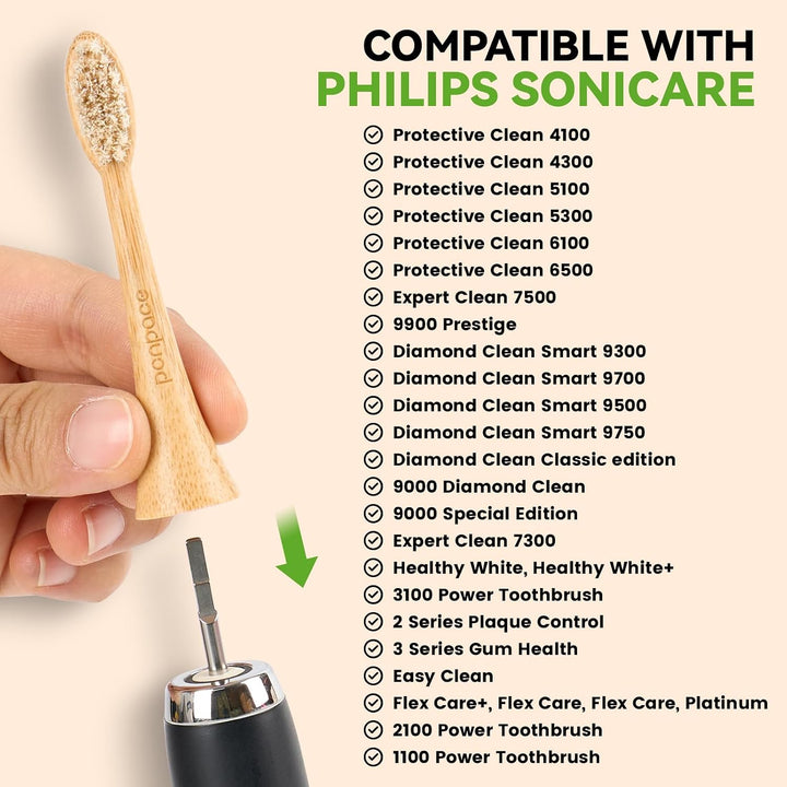 PONPACE Cabezales de repuesto compatibles con Philips Sonicare, man...