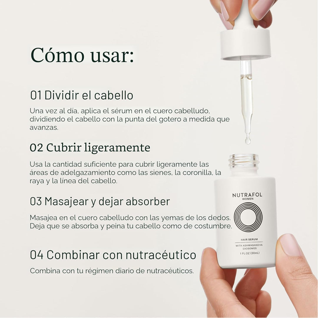 Nutrafol Suero capilar para mujer, soporta un cabello visiblemente...